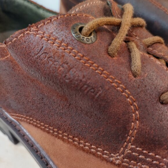 Josef Seibel Oscar 5 Derby Shoes Castagne Brown Two-Toned Leather Men EU 43 US 9 - Picture 3 of 14